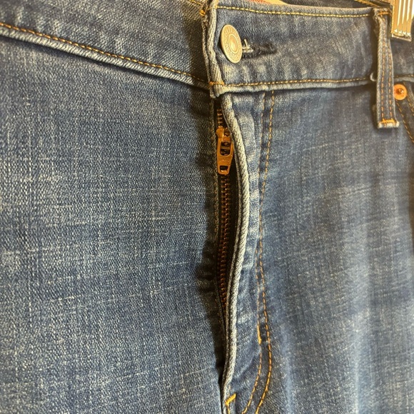 LEVI’S Sz 20W Jeans Boyfriend Copain Mid Wash Wiskering Denim Stretch - Picture 3 of 10